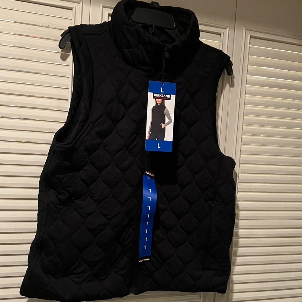Kirkland Signature Black Quilted Vest